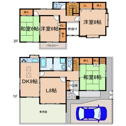 大留町５丁目14-11貸家の物件間取画像